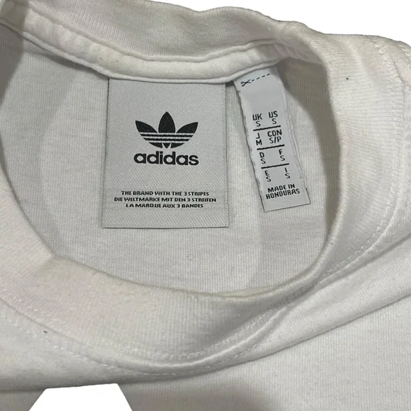 Adidias | NYC Men's T-Shirt Short Sleeve Crew Neck Shirt Top Tee White Small EUC - Picture 4 of 5
